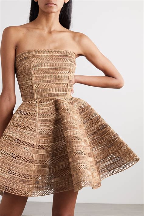 dolce gabbana strapless woven raffia mini dress|net a porter dolce gabbana dress.